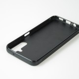 Samsung Galaxy A14 5G Case Hülle - Silikon schwarz Valentin 2024 Schwarzes Herz Abstrakt