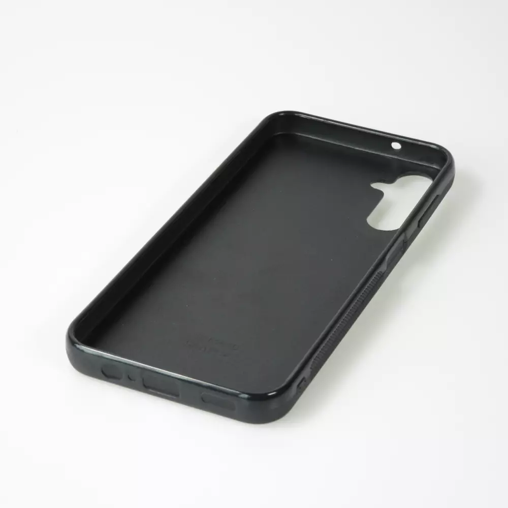 Coque Samsung Galaxy A34 5G - Silicone rigide noir Canton SG blanc