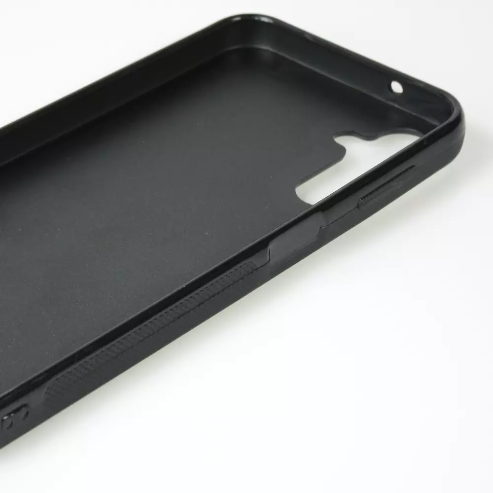 Coque Samsung Galaxy A34 5G - Silicone rigide noir Canton SG blanc