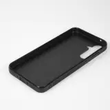 Coque Samsung Galaxy A35 5G - Silicone rigide noir Valentine 2024 Coeur Noir Abstrait
