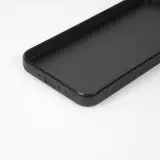 Coque Samsung Galaxy A35 5G - Silicone rigide noir Valentine 2024 Coeur Noir Abstrait