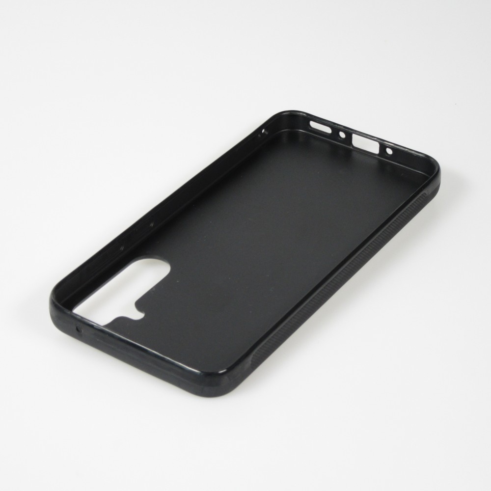 Coque Samsung Galaxy A36 - Silicone rigide noir Chats gris troupeau