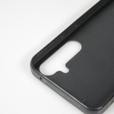 Coque Samsung Galaxy A36 - Silicone rigide noir Chats gris troupeau