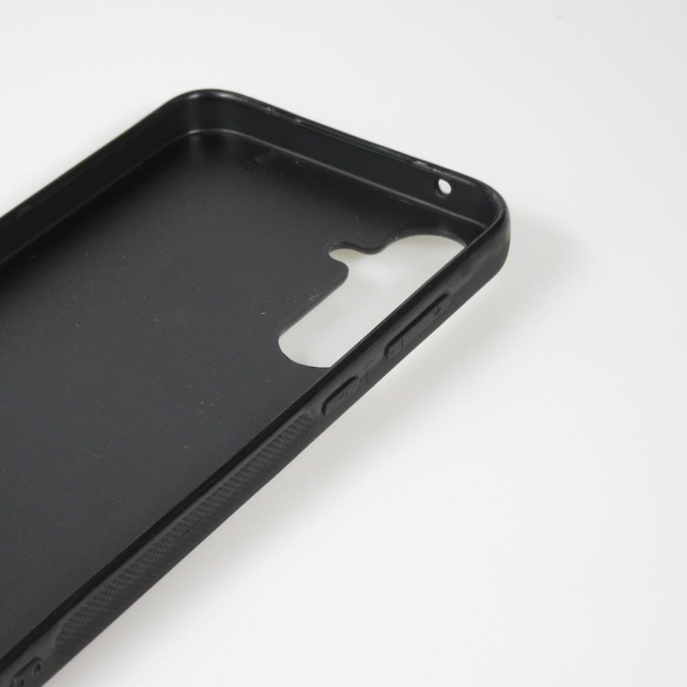 Coque Samsung Galaxy A36 - Silicone rigide noir Chats gris troupeau