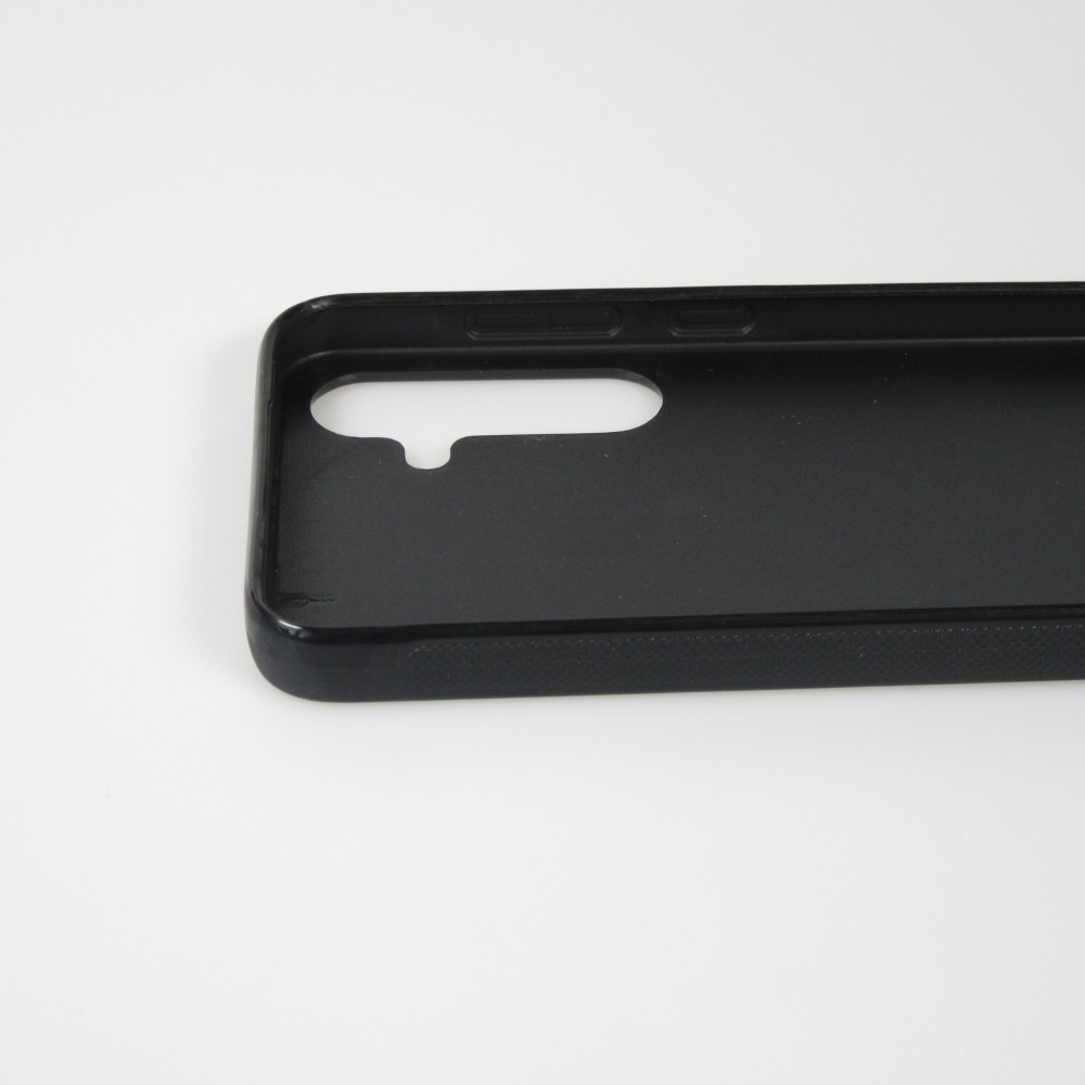 Coque Samsung Galaxy A36 - Silicone rigide noir Chats gris troupeau