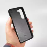 Coque Samsung Galaxy S23 - Silicone rigide noir Canton LU blanc