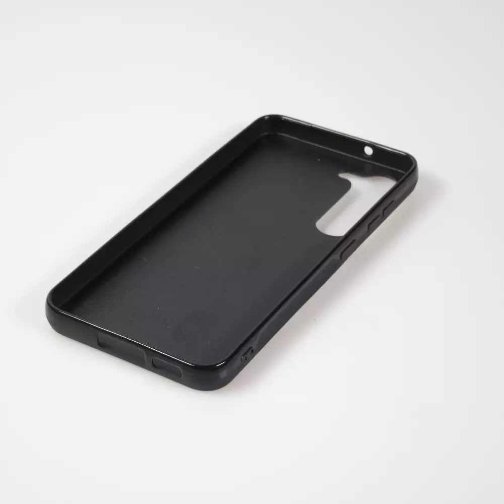 Coque Samsung Galaxy S23 - Silicone rigide noir Canton LU blanc