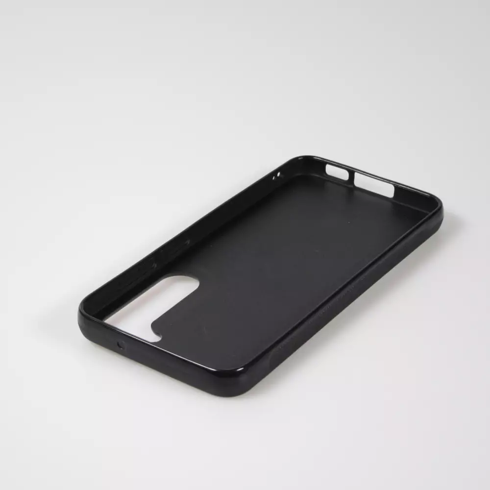 Coque Samsung Galaxy S23 - Silicone rigide noir Canton LU blanc