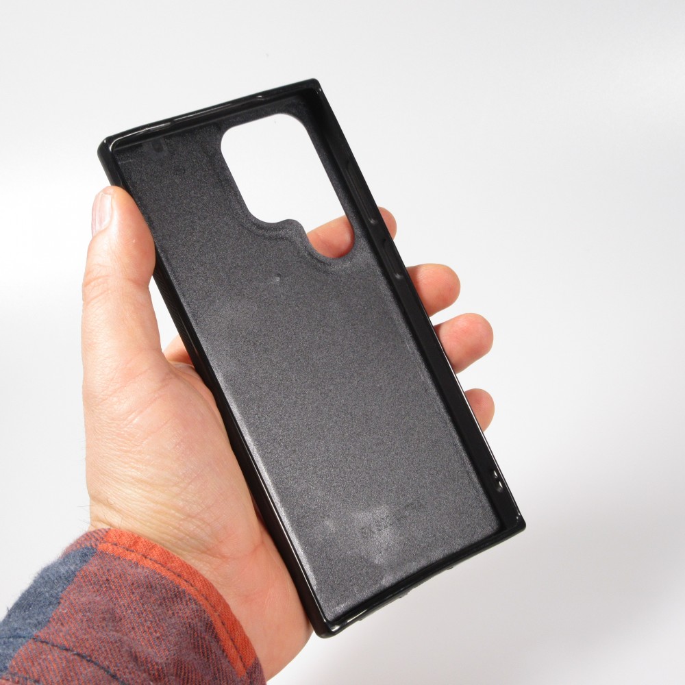 Samsung Galaxy S23 Ultra Case Hülle - Silikon schwarz Weihnachten 2023 Fuechslein Tanne
