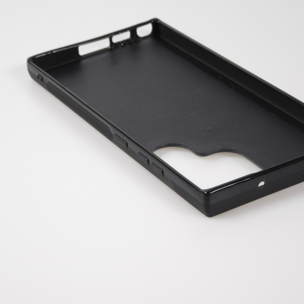 Samsung Galaxy S23 Ultra Case Hülle - Silikon schwarz Weihnachten 2023 Fuechslein Tanne