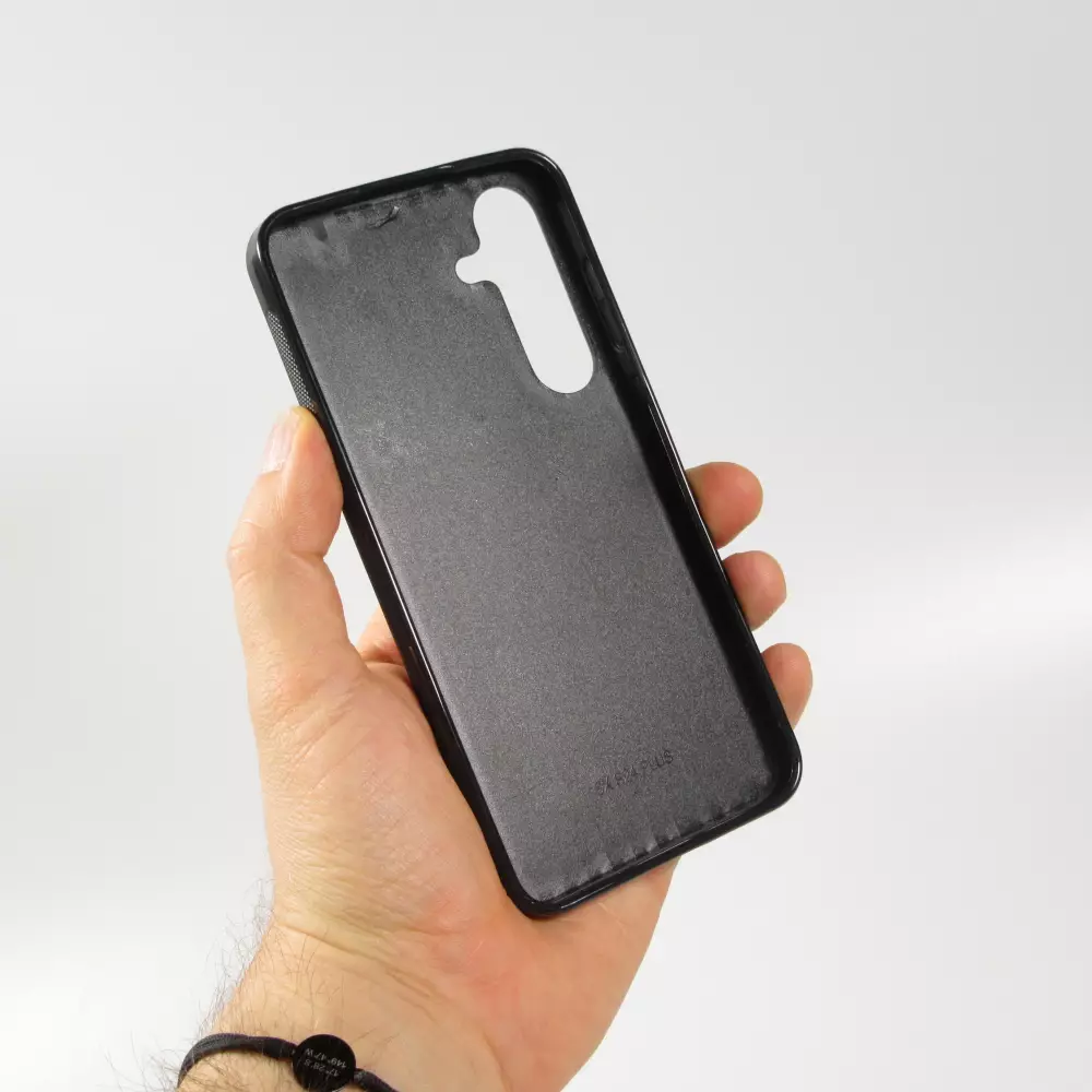 Coque Samsung Galaxy S24+ - Silicone rigide noir Canton SG blanc