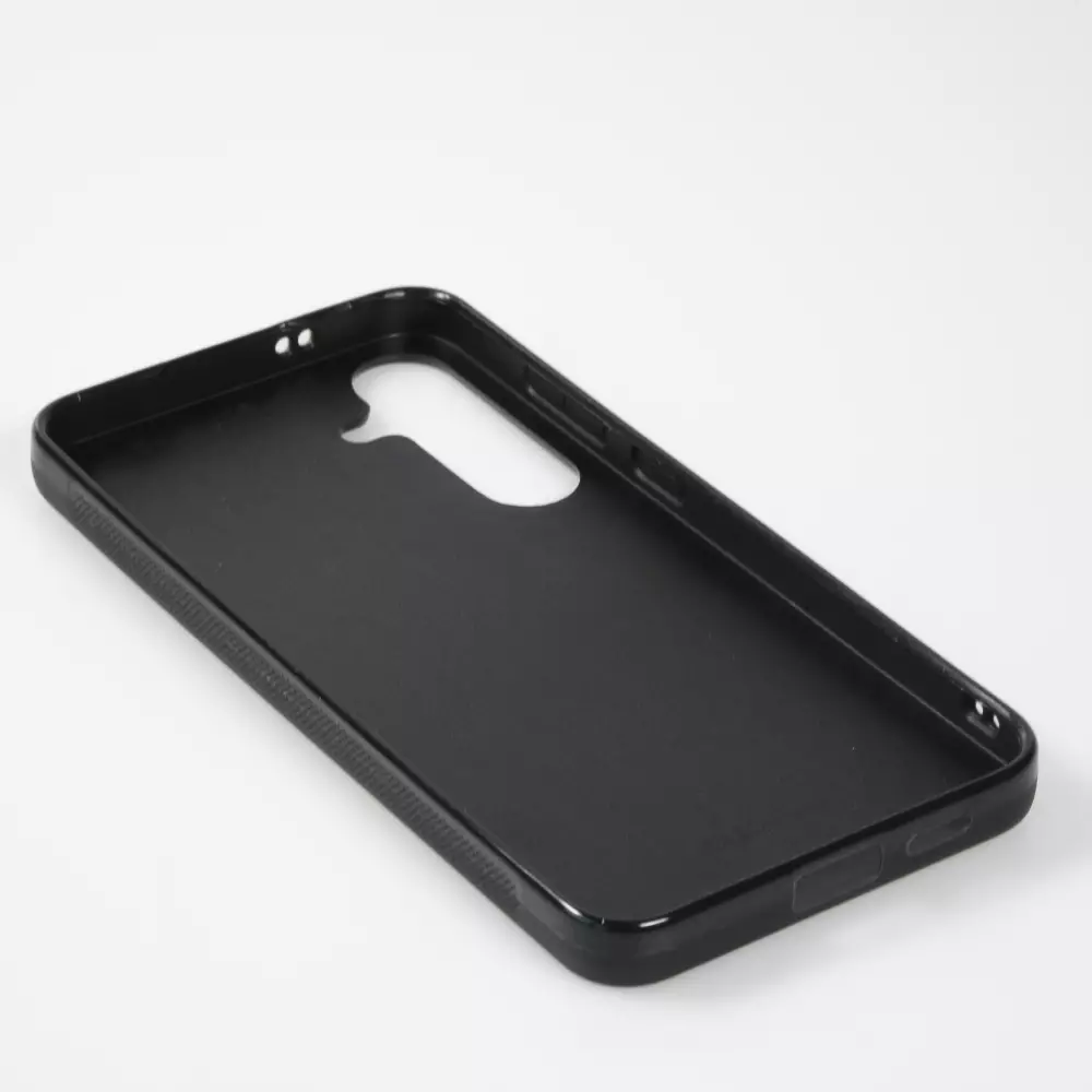 Coque Samsung Galaxy S24+ - Silicone rigide noir Canton SG blanc