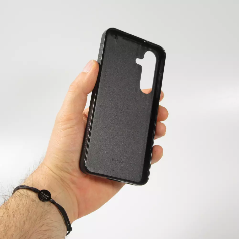 Coque Samsung Galaxy S25 - Silicone rigide noir Canton VD noir