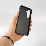Coque Samsung Galaxy S25 - Silicone rigide noir Canton VD noir