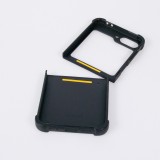 Samsung Galaxy Z Flip6 Case Hülle - Silikon schwarz Blue vichy tulips Spring 2026