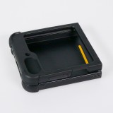 Samsung Galaxy Z Flip6 Case Hülle - Silikon schwarz Blue vichy tulips Spring 2026