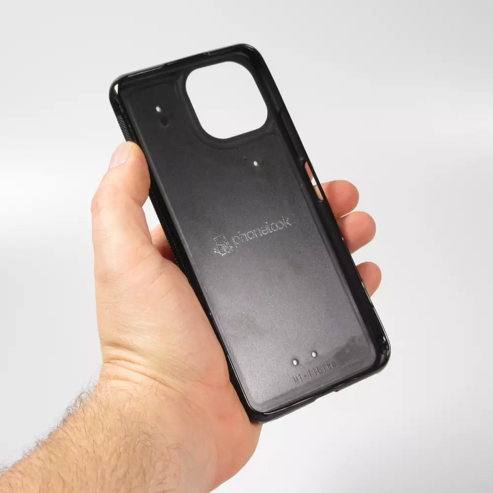 Coque Xiaomi Mi 11 Lite 5G - Silicone rigide noir Wine Statue de la liberté avec un verre de vin