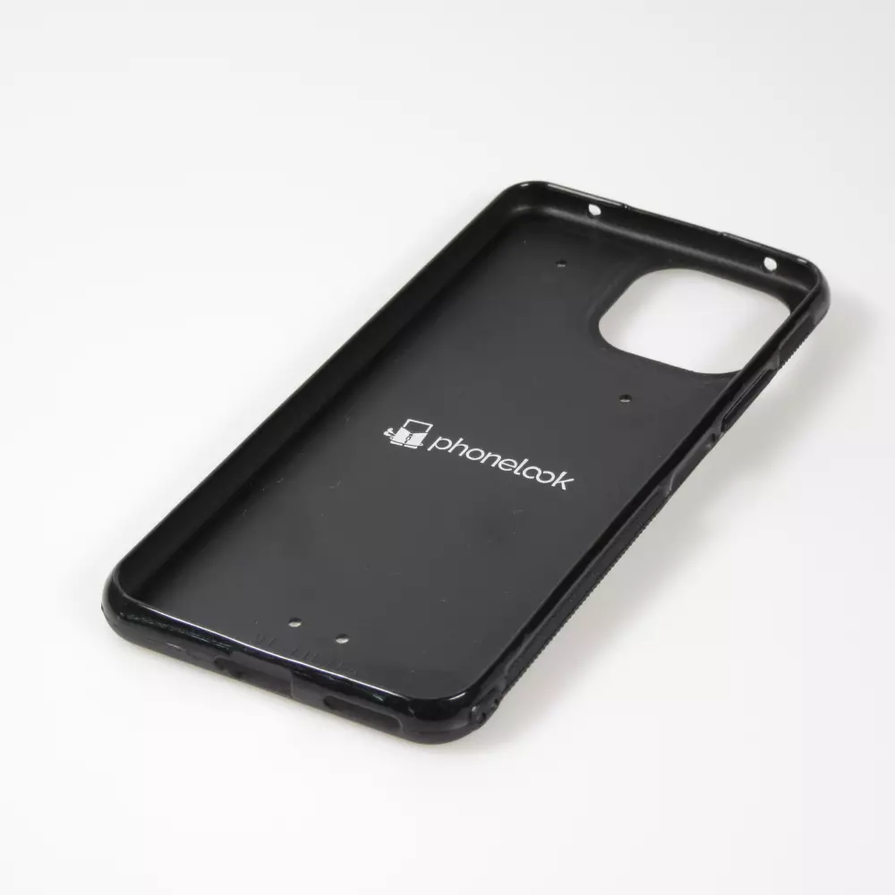 Coque Xiaomi Mi 11 Lite 5G - Silicone rigide noir Wine Statue de la liberté avec un verre de vin