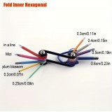 9-teiliges Inbusschl&uuml;ssel Set Chrom-Vanadium Stahl Mehrgr&ouml;&szlig;en f&uuml;r Heimwerker Auto Reparaturen