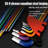 9-teiliges Inbusschl&uuml;ssel Set Chrom-Vanadium Stahl Mehrgr&ouml;&szlig;en f&uuml;r Heimwerker Auto Reparaturen