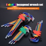 9-teiliges Inbusschl&uuml;ssel Set Chrom-Vanadium Stahl Mehrgr&ouml;&szlig;en f&uuml;r Heimwerker Auto Reparaturen