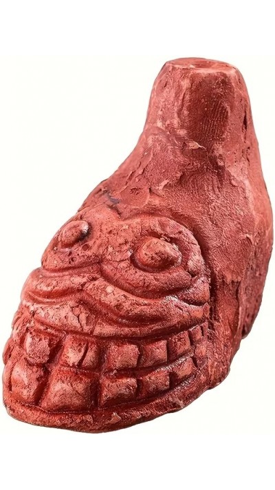 Aztekischer Totenschrei-Windspiel 125 Dezibel, schrecklicher Effekt f&uuml;r Halloween - Braun