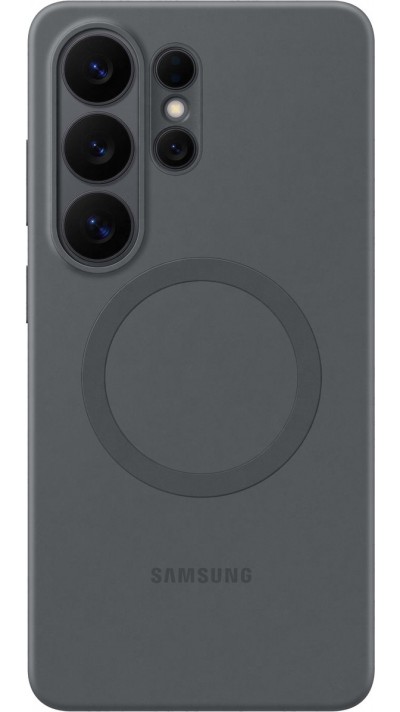 Galaxy S26 Ultra Case H&uuml;lle - Silicone Magnet Case leichter und dauerhafter Schutz - Schwarz