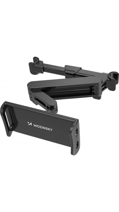 Support Wozinsky pour voiture d'appuie-tête réglable pour smartphone ou tablette adaptation universelle avec rotation à 360° - Noir