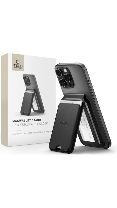 Tech-Protect MagWallet Universeller MagSafe St&auml;nder Schutz - Schwarz
