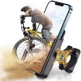 Wozinsky WBHBK3 360&deg; support t&eacute;l&eacute;phone m&eacute;tal pour v&eacute;lo et trottinette - Noir