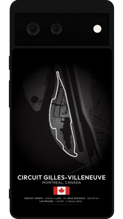 Coque Google Pixel 6 - Silicone rigide noir F1 Track 2025 Canada