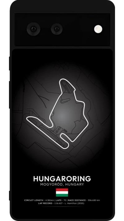 Coque Google Pixel 6 - Silicone rigide noir F1 Track 2025 Hungary