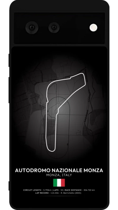 Coque Google Pixel 6 - Silicone rigide noir F1 Track 2025 Italy