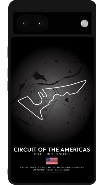 Google Pixel 6a Case Hülle - Silikon schwarz F1 Track 2025 United States