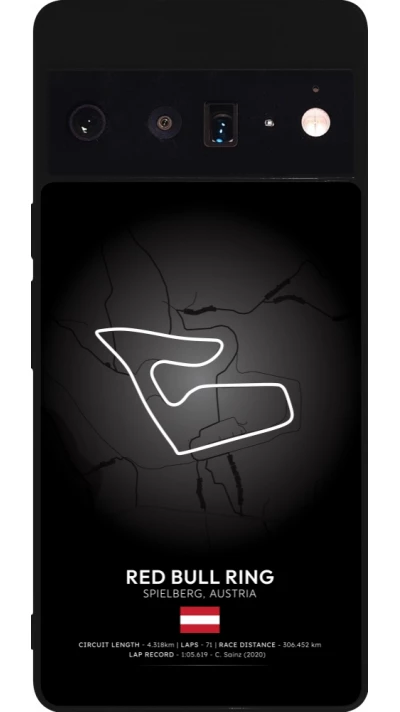 Google Pixel 6 Pro Case Hülle - Silikon schwarz F1 Track 2025 Austria