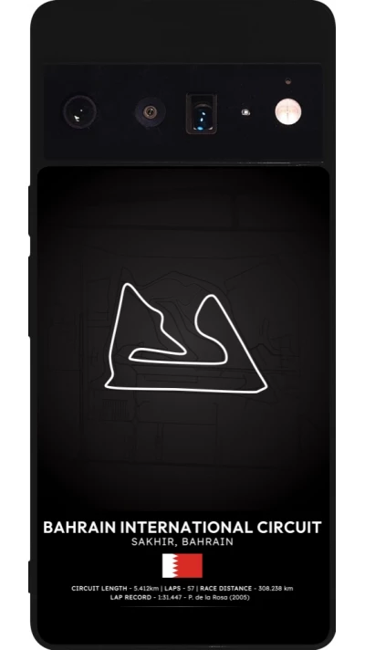 Google Pixel 6 Pro Case Hülle - Silikon schwarz F1 Track 2025 Bahrain