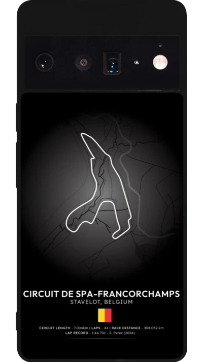 Google Pixel 6 Pro Case Hülle - Silikon schwarz F1 Track 2025 Belgium