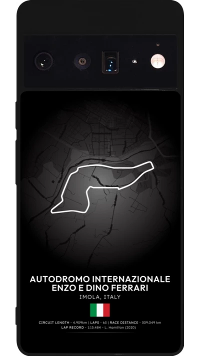 Google Pixel 6 Pro Case Hülle - Silikon schwarz F1 Track 2025 Emilia-Rogmana