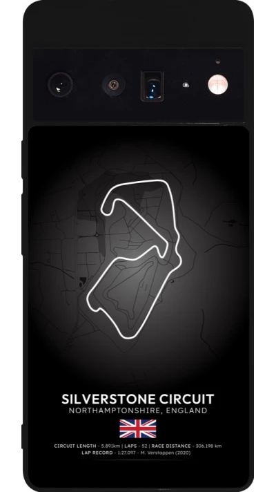 Google Pixel 6 Pro Case Hülle - Silikon schwarz F1 Track 2025 Great Britan