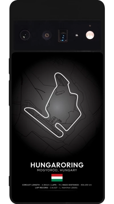 Google Pixel 6 Pro Case Hülle - Silikon schwarz F1 Track 2025 Hungary