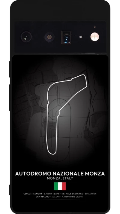 Google Pixel 6 Pro Case Hülle - Silikon schwarz F1 Track 2025 Italy
