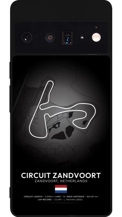 Google Pixel 6 Pro Case Hülle - Silikon schwarz F1 Track 2025 Netherlands