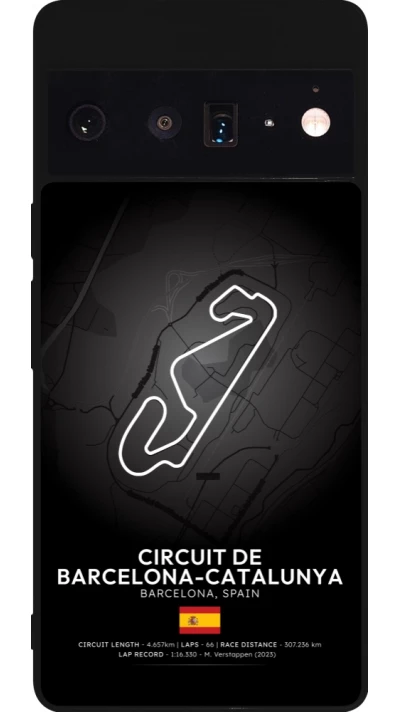 Google Pixel 6 Pro Case Hülle - Silikon schwarz F1 Track 2025 Spain