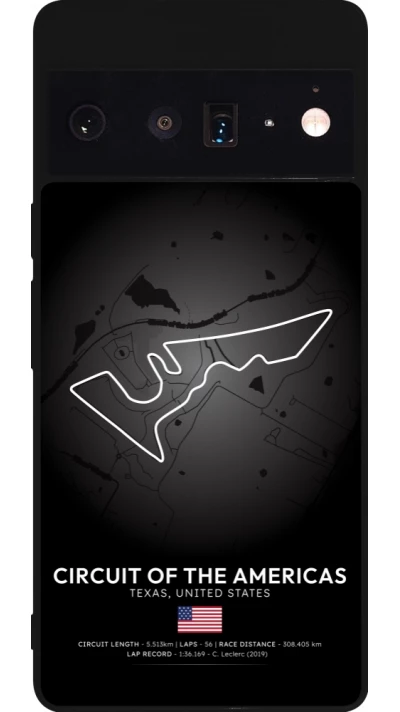 Google Pixel 6 Pro Case Hülle - Silikon schwarz F1 Track 2025 United States