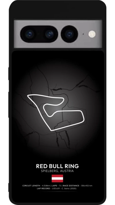 Google Pixel 7 Pro Case Hülle - Silikon schwarz F1 Track 2025 Austria