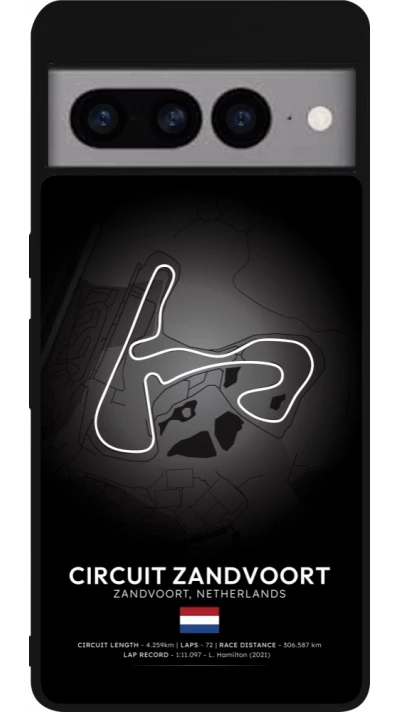 Google Pixel 7 Pro Case Hülle - Silikon schwarz F1 Track 2025 Netherlands