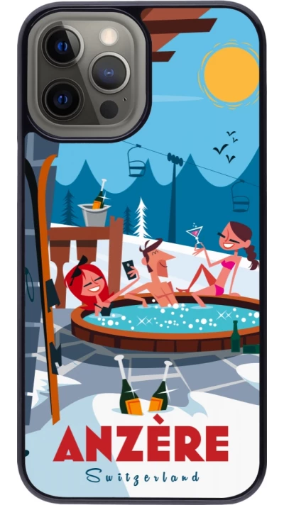 iPhone 12 Pro Max Case Hülle - Anzère Mountain Jacuzzi