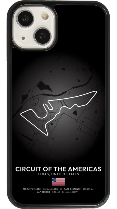 Coque iPhone 13 - F1 Track 2025 United States