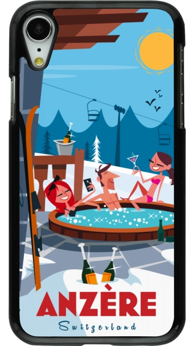 iPhone XR Case Hülle - Anzère Mountain Jacuzzi