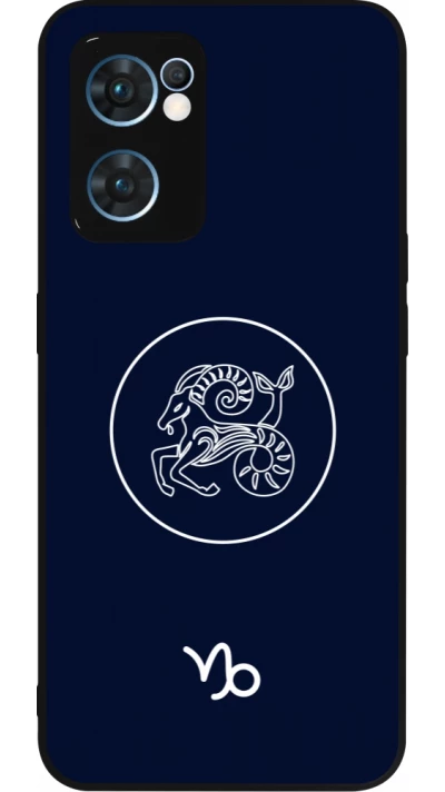 OPPO Reno7 5G Case Hülle - Silikon schwarz Astrologie Steinbock